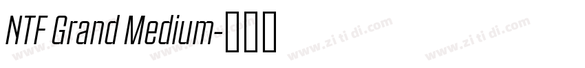 NTF Grand Medium字体转换